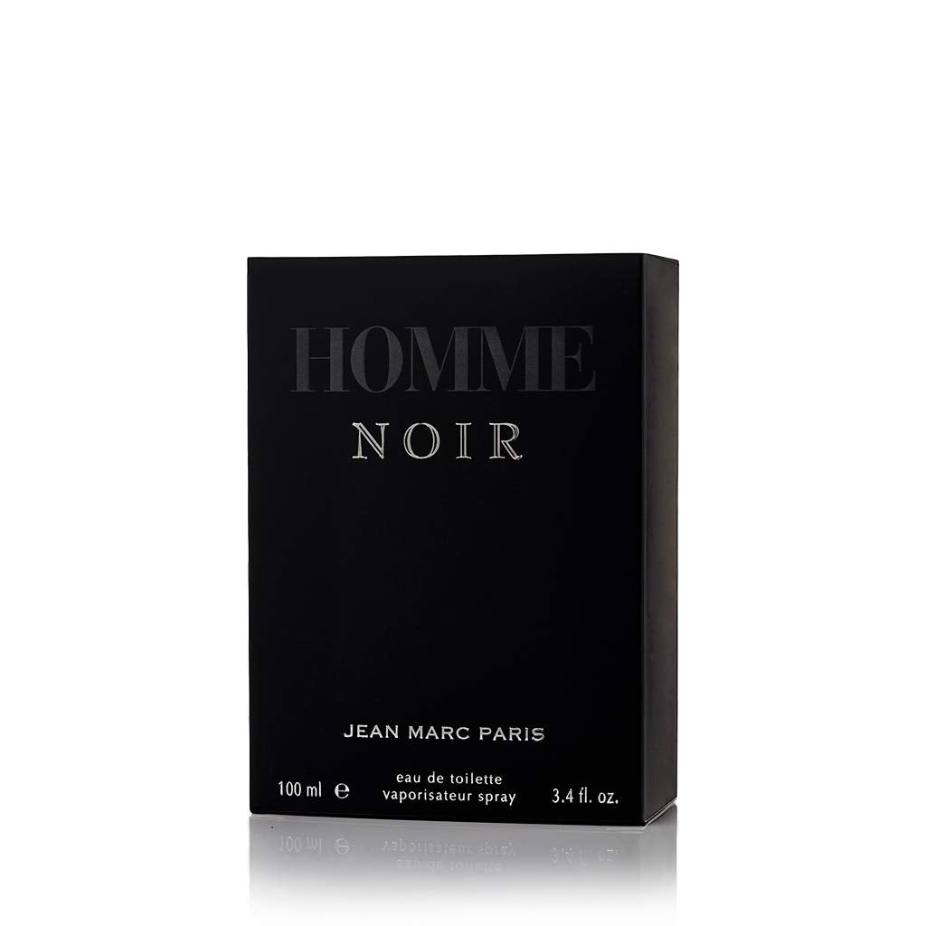 Jean Marc Paris Homme Noir Eau de Toilette Spray 100ml, Men's Cologne, 3.4 fl. oz., Woody Cologne, Notes of Grapefruit, Tobacco, and Tonka Bean Beauty & Personal Care Jean Marc Paris