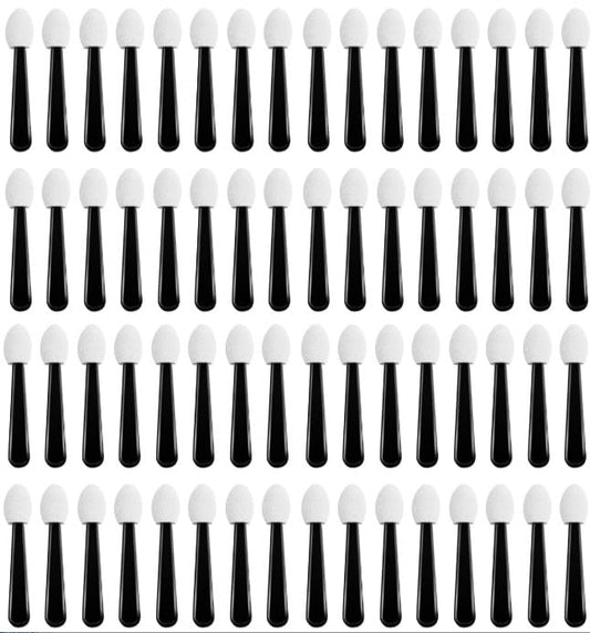 100Pcs Black White Small Eyeshadow Applicators Eye Shadow Sponge Applicator Sticks Eye Makeup Applicators Sponge Tip Make up Applicators Eyeshadow Beauty & Personal Care Myuiao