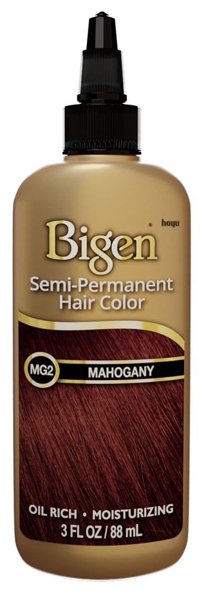 Bigen Semi-Permanent Haircolor #Mg2 Mahogany 3 Ounce (88ml) (3 Pack) Beauty & Personal Care Bigen