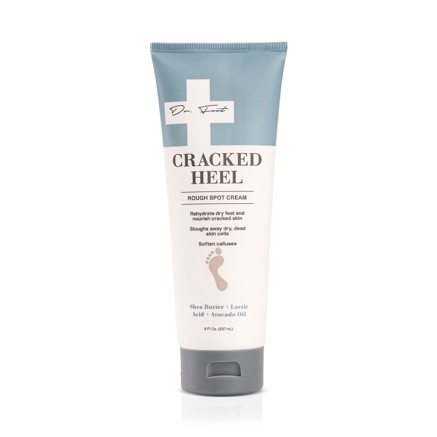 Dr. Foot Cracked Heel Repair Cream 8 Fl Oz - Moisturizing Lotion with Shea Butter & Lactic Acid, Softens Calluses & Dry Skin on Feet Beauty & Personal Care Dr. Foot
