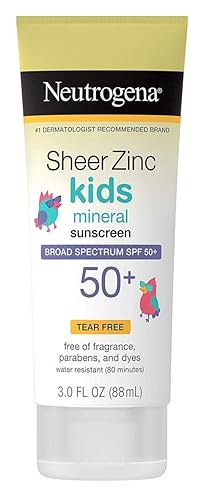 Neutrogena Sheer Zinc Spf#50+ Lotion Kids 3 Ounce (88ml) (Pack of 2) Beauty & Personal Care Neutrogena