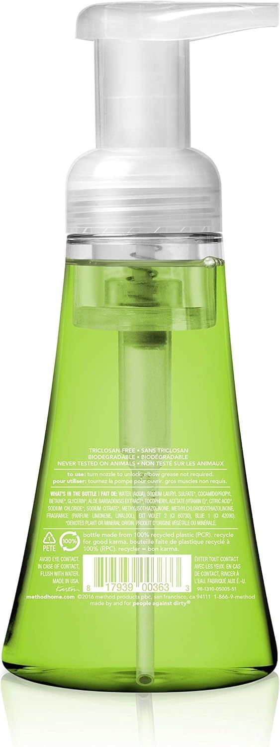 Method Naturally Derived Foaming Hand Wash, Green Tea + Aloe, 10 Ounce Beauty & Personal Care Method