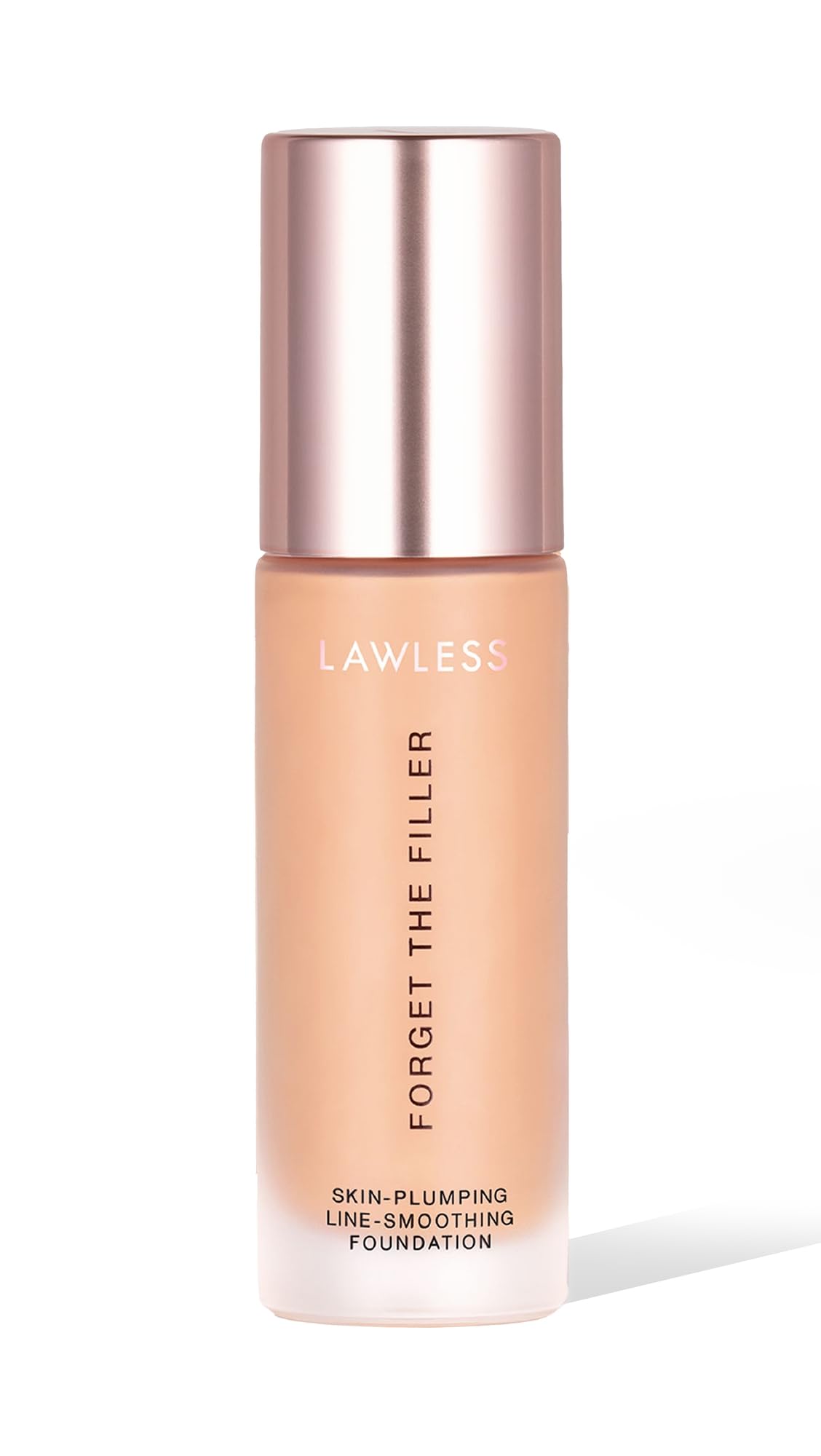 LAWLESS Women's Forget the Filler Skin-Plumping Line-Smoothing Foundation, 8L, light medium with neutral undertones, 1.0 Ounce
