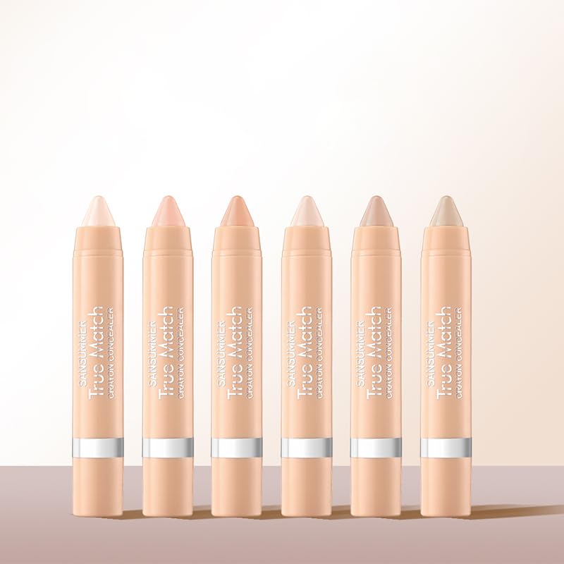 LIONDANCE 6pc Super-Blendable Crayon Concealer Moisturizing Eye Concealer To Cover Wrinkles And Dark Circles. Long-lasting Waterproof To Cover Tattoos Beauty & Personal Care LIONDANCE