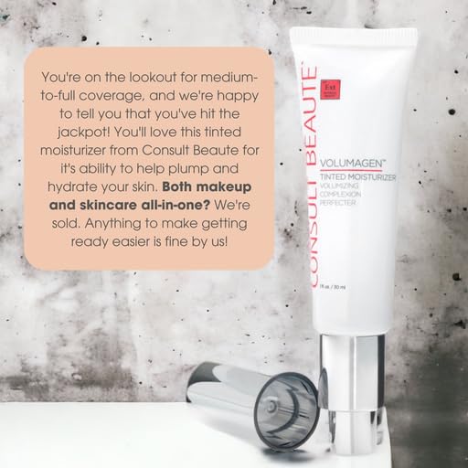 Consult Beaute Volumagen Tinted Moisturizer - Medium-to-Full Coverage - Makeup for Face - Buildable Coverage -1 fl.oz. - Dark shade Beauty & Personal Care Consult Beaute