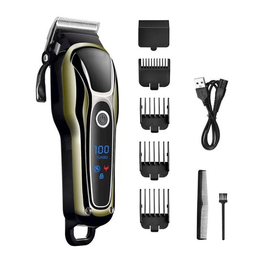 GLESVOWIO Hair Clippers for Men Kit Cordless Dual Voltage Beard Trimmer for with Rechargeable Battery & Digital Display Beauty and Personal Care GLESVOWIO