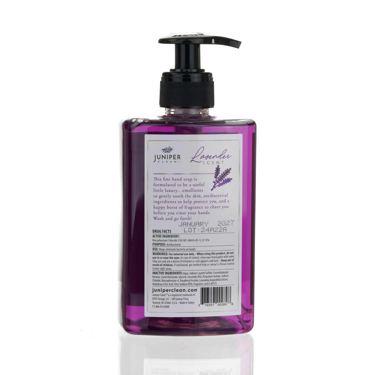 Juniper CLEAN, Antibacterial Hand Soap with Pump, Lavender Scent, Liquid Hand Soap 17 Fl Oz (Pack of 1) Beauty & Personal Care Juniper CLEAN