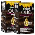 Garnier Olia Hair Color, Ammonia-Free Permanent Hair Dye, Oil-Powered Formula for 100% Gray Coverage and 3x Shinier Hair, Vegan & Cruelty Free, 5.3 Beauty & Personal Care Garnier