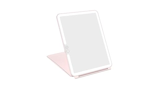 WEILY Makeup Mirror with Lights, 2000 mAh USB Rechargeable Lighted Makeup Mirror, Touch Screen 3 Colors Adjustable 72 LED Lights Compact Travel Beauty & Personal Care WEILY