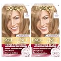 L'Oreal Paris Excellence Crème Permanent Hair Dye, Triple Care Hair Color with Hyaluronic Acid for 100% Gray Coverage, 8 Medium Blonde, 1 Kit (Pack Beauty & Personal Care L'Oreal Paris