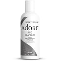 Adore Semi Permanent Hair Color (150 Platinum) | Vegan & Cruelty-Free Grey Hair Dye | No Ammonia, No Peroxide, No Alcohol | 4 Fl Oz Beauty & Personal Care Adore