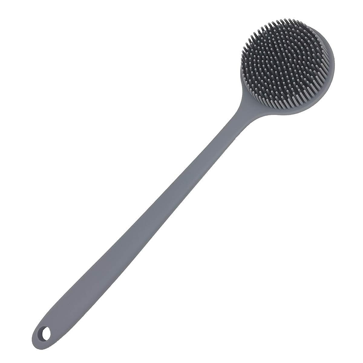 DNC Silicone Back Scrubber for Shower Bath Body Brush with Long Handle (Gray) Beauty & Personal Care DNC