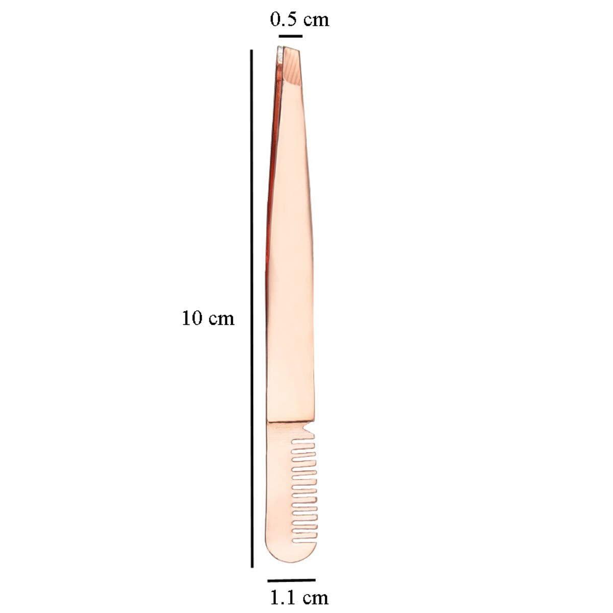 2 Pieces Multifunctional Eyebrow Tweezers with Eyebrow Comb False Eyelashes Applicator Tool Makeup Grooming Tool for Eyebrows or Facial Hair(Rose Beauty & Personal Care mollensiuer
