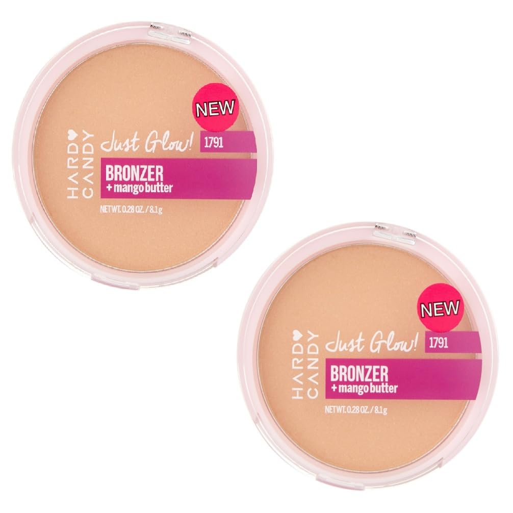 Pack of 2 Hard Candy Just Glow! Bronzer + Mango Butter, Tiki 1791 Beauty & Personal Care Hard Candy
