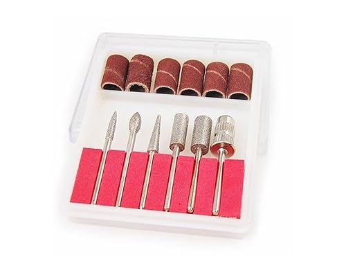 ZXUY 6pc Nail Drill Bits for Machine Replacement 3/32" Shank Size Acrylic Art Beauty & Personal Care ZXUY