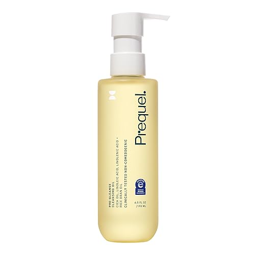 Prequel Skin Pre-Gleanse Oil Cleanser for Face. Double Cleansing Oil Skincare for Women with Cica and more. Non-Comedogenic Makeup Remover. Unscented Beauty & Personal Care Prequel