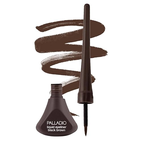 Palladio Liquid Eyeliner, Highly Pigmented and Waterproof Eyeliner, For Intense Eye Definition, Smear-proof Eyeliner Liquid, Includes Easy Grip Wand Beauty & Personal Care Palladio