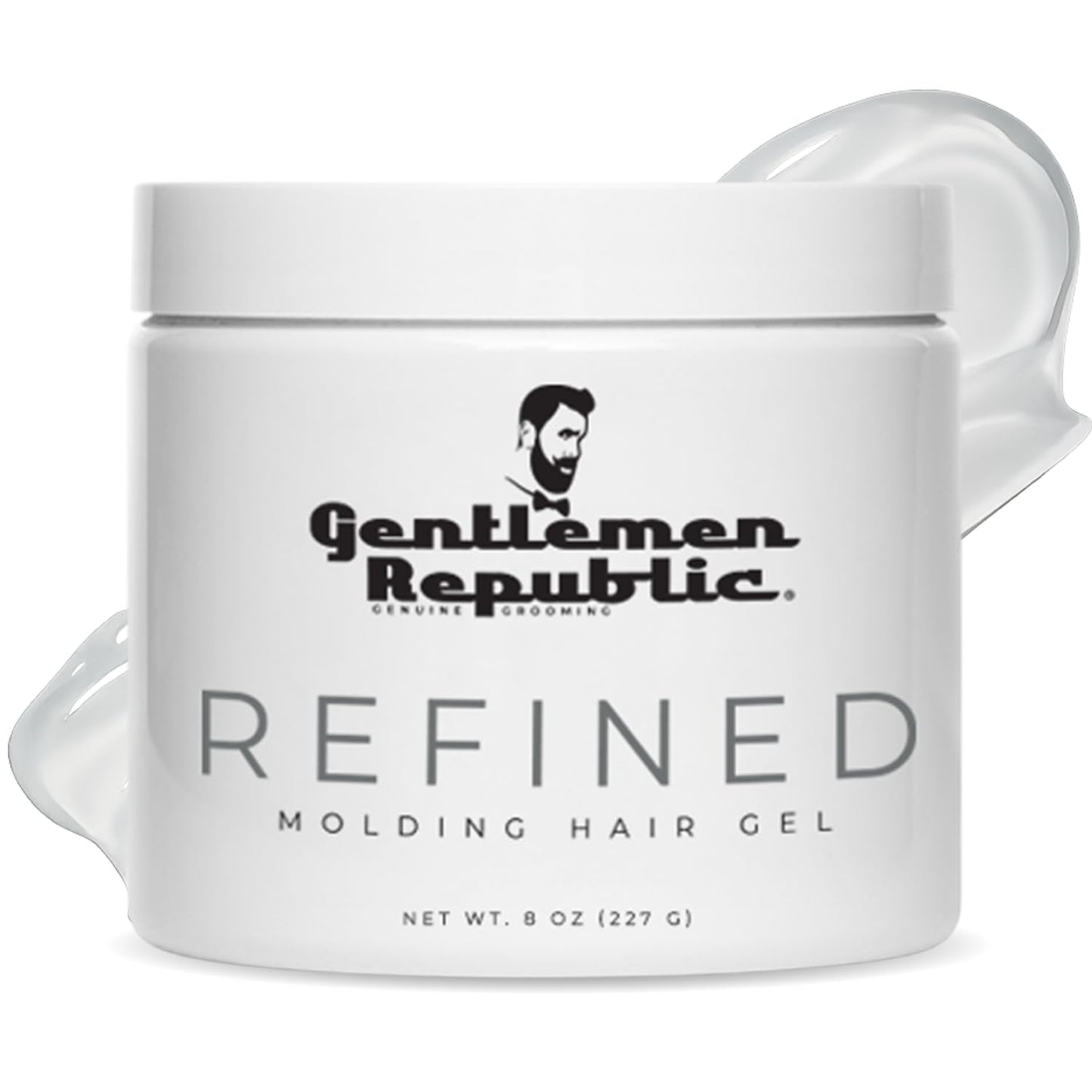 Gentlemen Republic 8oz Refined Hair Gel - Professional Formula for 24 Hour Shine and Hold, Humidity Resistant, 100% Alcohol-Free and Never Flakes Beauty & Personal Care Gentlemen Republic