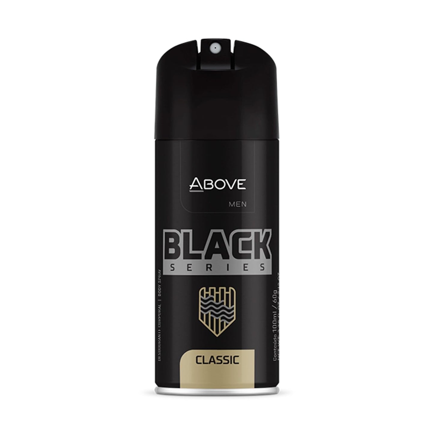 ABOVE Black Series Body Spray, Classic, 2.12 oz - Deodorant - Woody Fragrance - Masks Perspiration Odors - Long-Lasting Dry Spray - Cruelty-Free Beauty and Personal Care ABOVE