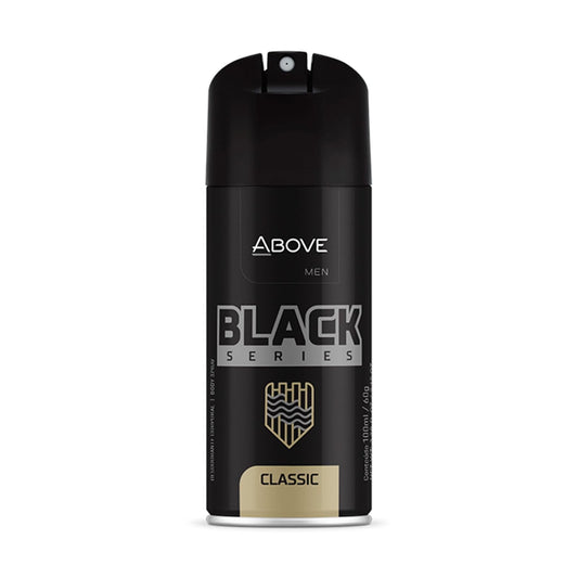 ABOVE Black Series Body Spray, Classic, 2.12 oz - Deodorant - Woody Fragrance - Masks Perspiration Odors - Long-Lasting Dry Spray - Cruelty-Free Beauty and Personal Care ABOVE