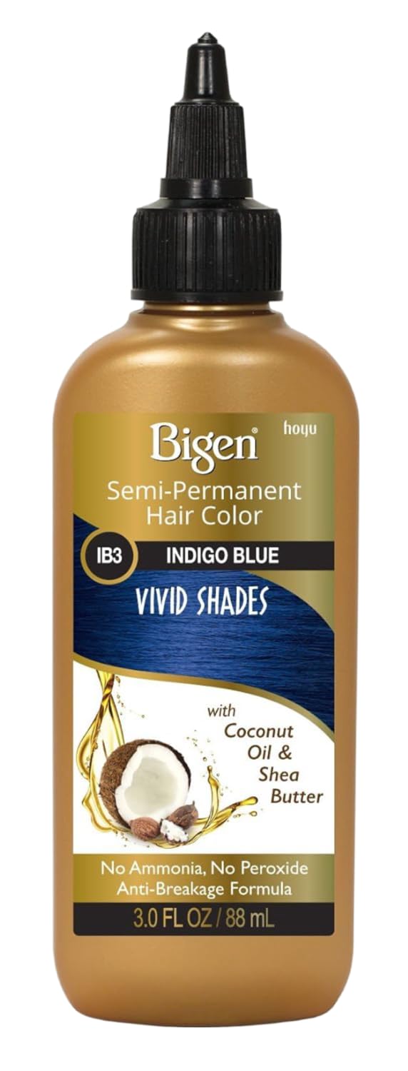 Bigen Semi-Permanent Haircolor #Ib3 Indigo Blue 3 Ounce (88ml) (3 Pack) Beauty & Personal Care Bigen