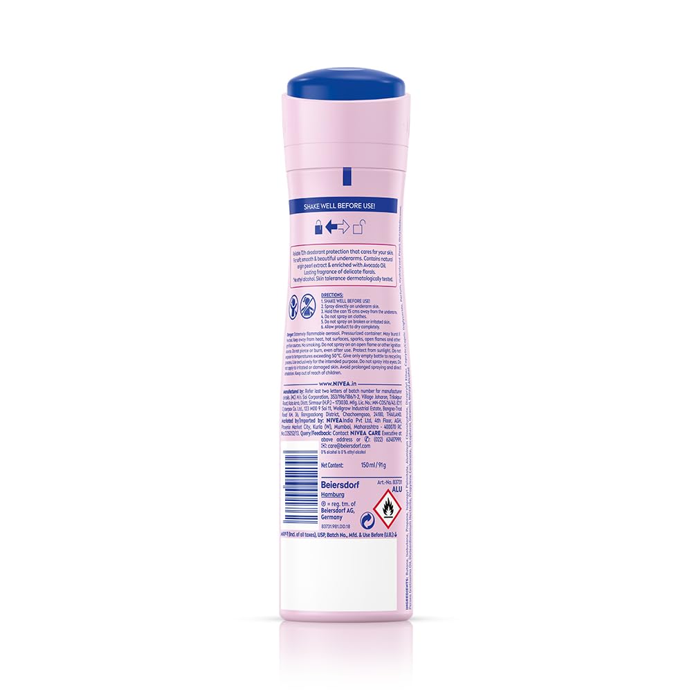 Nivea Pearly And Beauty Deodorant 48Hours, 150Ml Beauty and Personal Care NIVEA