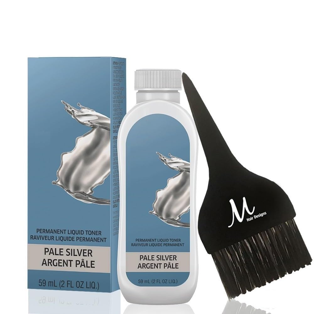 Blondor Pale Silver /81 Liquid Permanent Blondor Toner 2 Fl Oz and M Hair Designs Tint Brush (Bundle) Beauty & Personal Care M Hair Designs