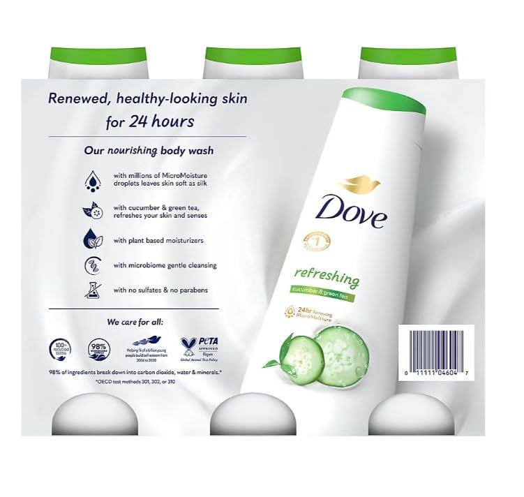 Dove Refreshing Cucumber & Green Tea Body Wash, 3 pk./23 oz. Beauty & Personal Care Dove