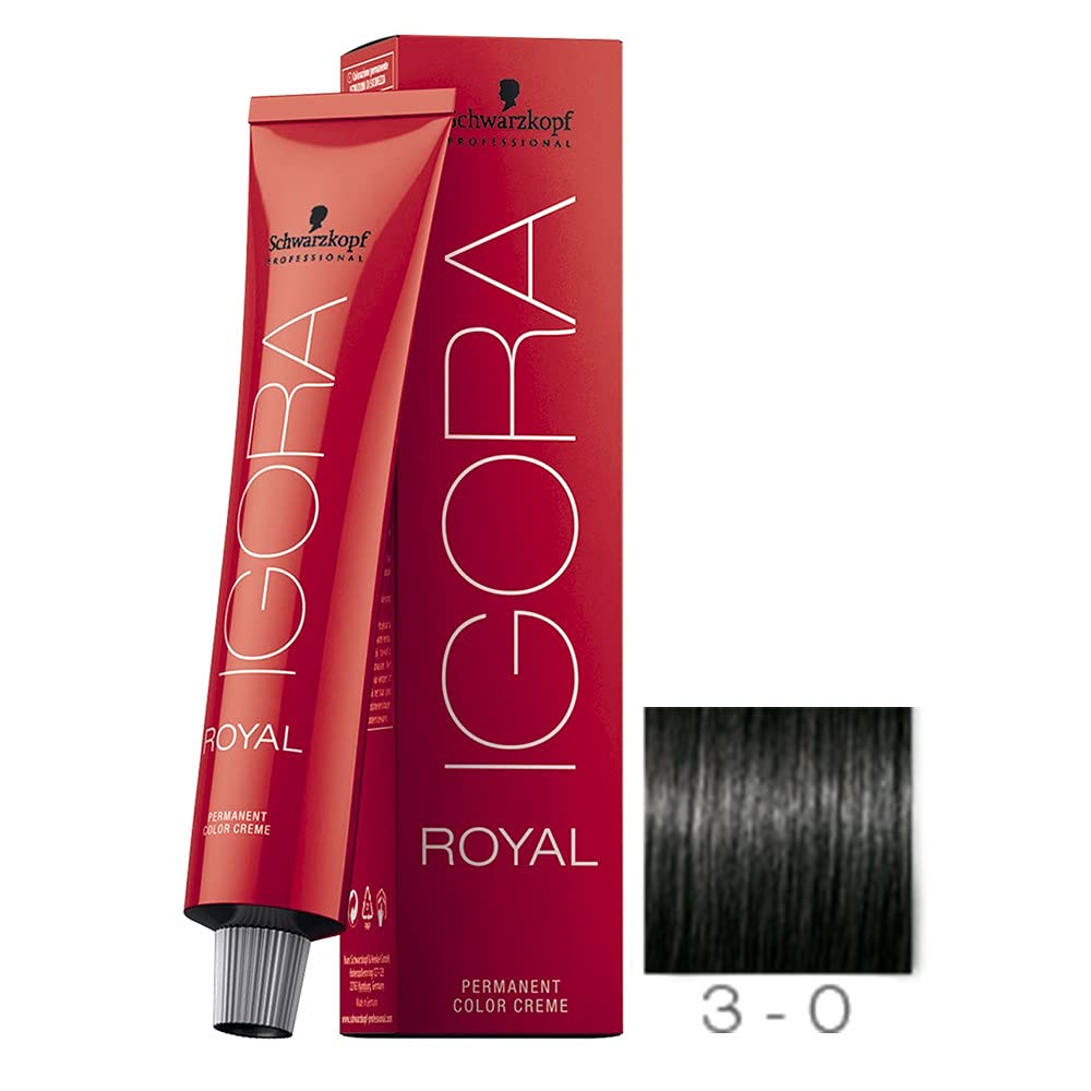 Schwarzkopf Professional Igora Royal Permanent Color Creme, 3-0, Dark Brown, 60 Gram Beauty & Personal Care Schwarzkopf