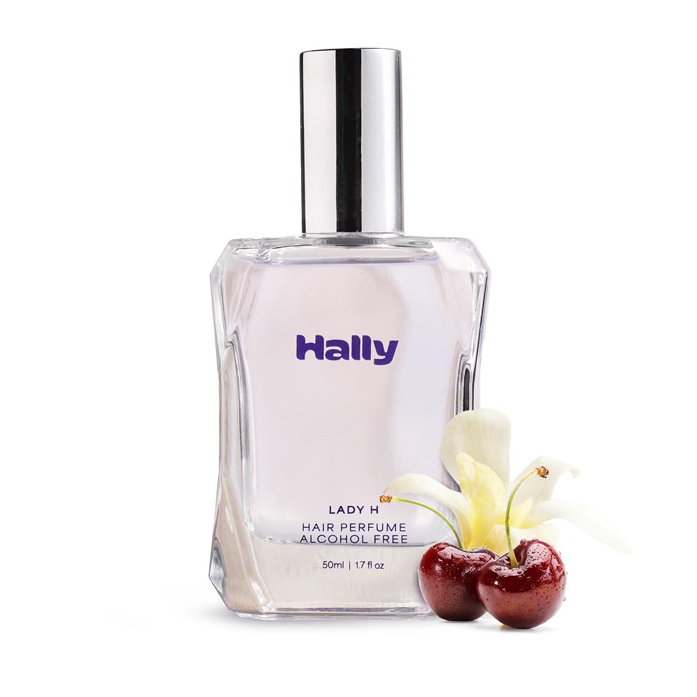 Hally Lady H Hair & Body Perfume - Alcohol Free, Non Toxic Cherry, Vanilla & Jasmine Fragrance - Long Lasting Fragrance Mist - Shine-Enhancing Beauty & Personal Care Hally Hair