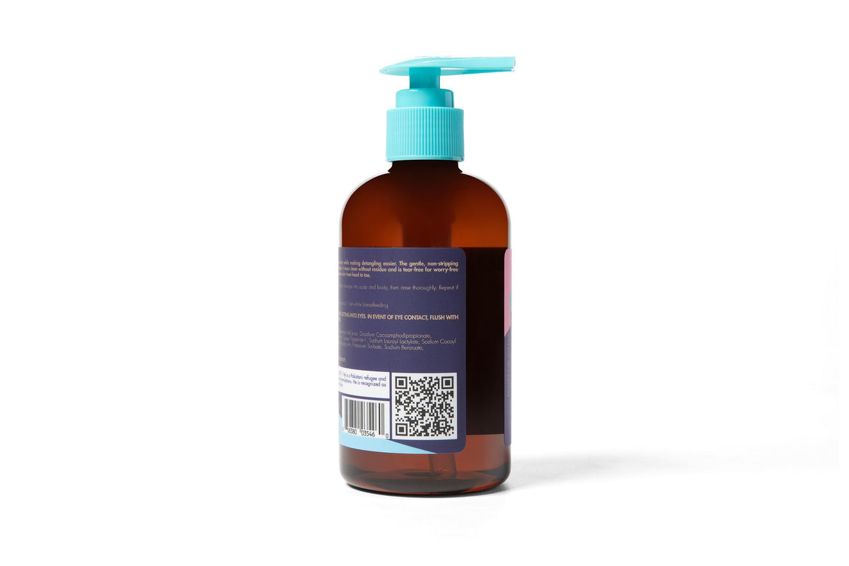 As I Am Born Curly Shampoo & Body Wash Baby & Kids 8 oz - Tear-Free Hair & Body Cleanser - with Aloe Vera & Vanilla - Gently Cleanses, Hydrates &