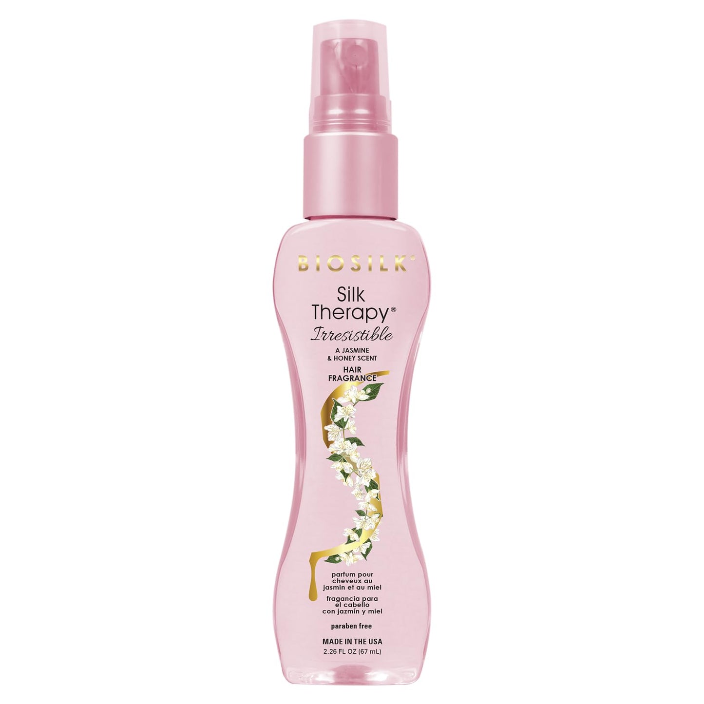 BioSilk Irresistible Collection Silk Therapy Hair Fragrance 2.26oz. Jasmine & Honey Scent, 2.26 ounces Beauty & Personal Care BioSilk