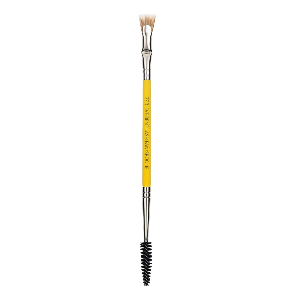 Bdellium Tools Professional Makeup Brush - Studio Series 728 Double-ended Bent Lash Fan/Spoolie - With All-Vegan Synthetic Fibers, For Achieving
