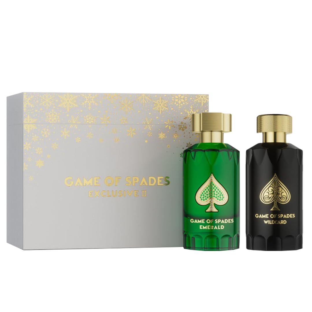 Jo Milano EXCLUSIVE 2 GIFT SET Paris Game of Spades EXCLUSIVE-2 SET Emerald and Wildcard Parfum 3.4 oz/100ml spray for Unisex ((FRAGRANCE EXPERT'S Beauty & Personal Care Jo Milano
