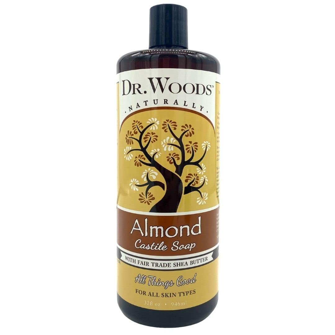 Dr. Woods Naturals Almond Soap with Shea Butter, 32 FZ (Pack of 8) Beauty & Personal Care Dr. Woods