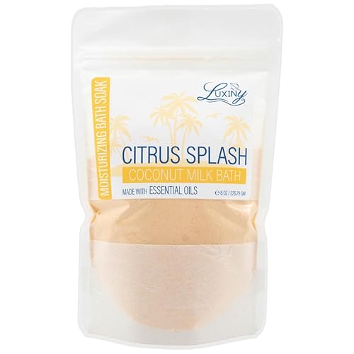 Luxiny Vegan Milk Bath Soak Made with Moisturizing Coconut Milk Powder, Essential Oil, & Sweet Almond Oil for Bath Bomb Dust Soothing Fizz & Relaxing… Beauty & Personal Care Luxiny