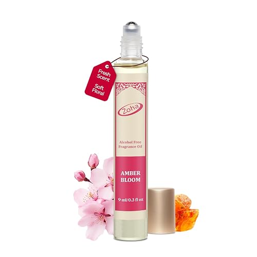 Zoha Amber Bloom | Roll on Perfumes for Women & Men | Alcohol-free Amber Perfume Oil | Travel Size Long Lasting Fragrance | 9ml Roller Beauty & Personal Care Zoha