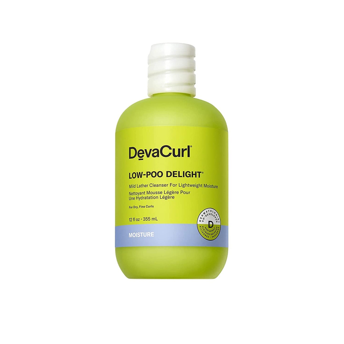 DevaCurl Low-Poo Delight Mild Lather Cleanser for Lightweight Moisture, Green Oasis, 12 fl. oz. Beauty & Personal Care DevaCurl