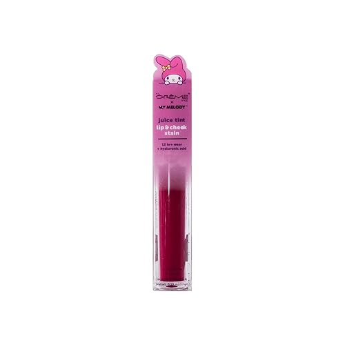 The Crème Shop My Melody Juice Tint - Lip & Cheek Stain - 12 Hour Lip Tint & Liquid Blush for Cheeks -Long Lasting, Waterproof, Buildable Formula Beauty & Personal Care The Crème Shop
