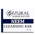 Zatural Neem Cleansing Bar - 100% Plant-Based Neem Oil Soap for Face and Body - Cold-Pressed, Vegan, and Fragrance-Free - Natural Skin Support - 4 oz Beauty & Personal Care Zatural