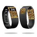 MightySkins Skin Compatible with Fitbit Charge Cover Skins Sticker Watch Gold Glitter Beauty & Personal Care MIGHTY SKINS