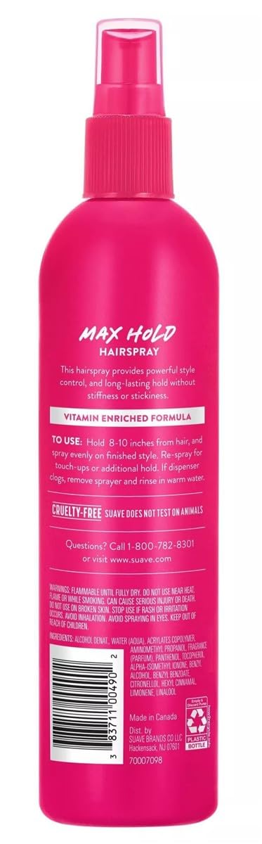Suave Hairspray Max Hold 11 Ounce Pump (Pack of 6) Beauty & Personal Care DIKAYI