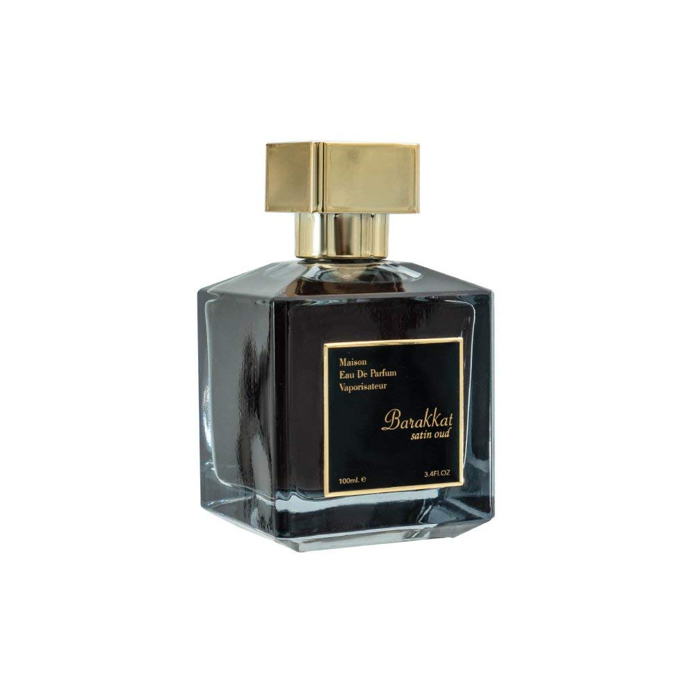 Youshah Perfumes Maison Barakkat Satin Oud by Fragrance World for Unisex - 3.4 oz EDP Spray Beauty & Personal Care Fragrance World