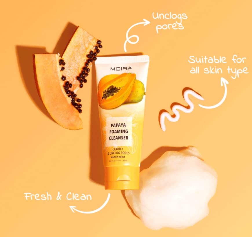 Moira Papaya Foaming Cleanser Beauty & Personal Care Moira