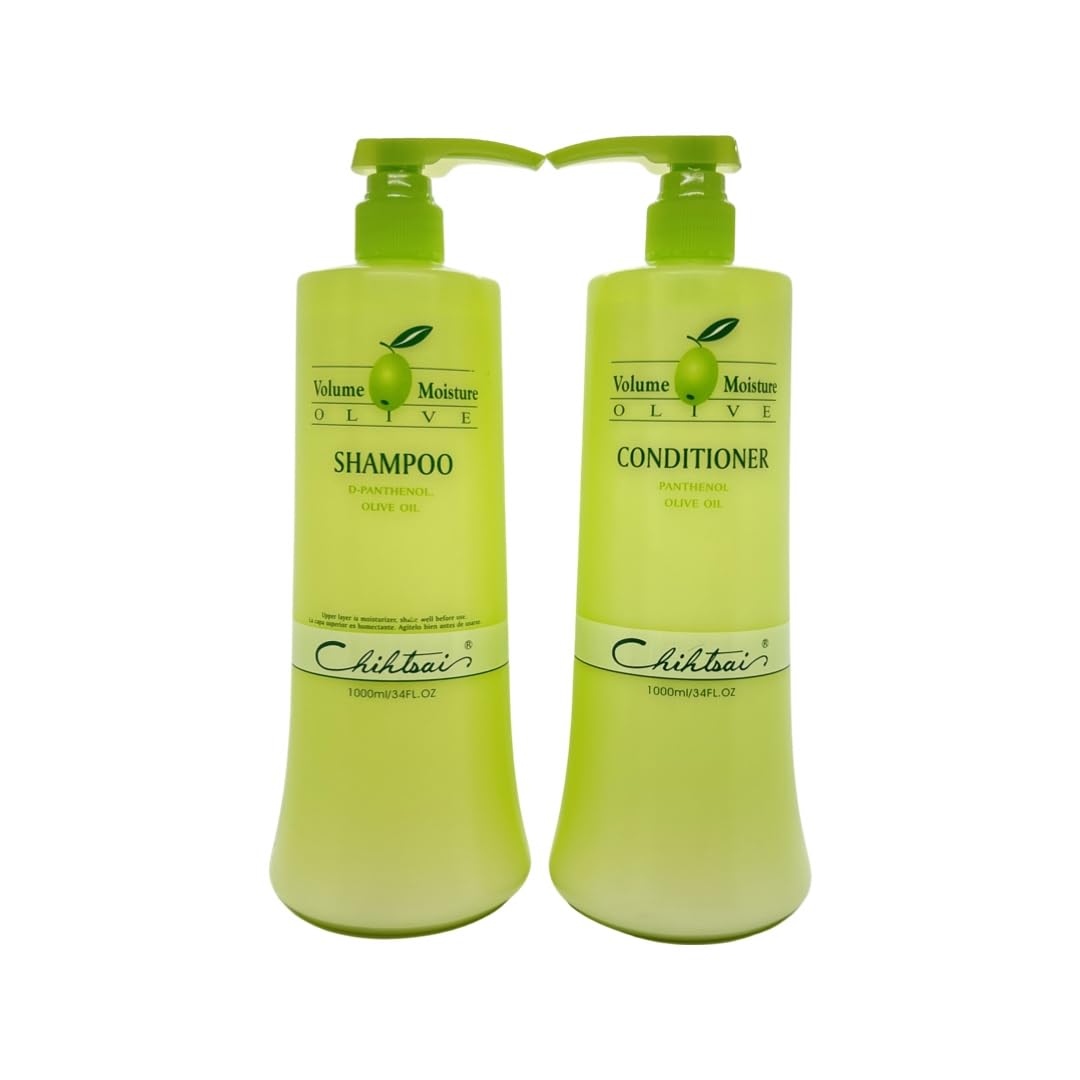 Chihtsai Volume Moisture Olive Shampoo & Conditioner Set (34 Fl.oz) Beauty & Personal Care Chihtsai