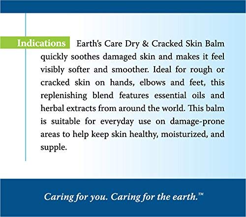 Earth's Care Dry and Cracked Skin Balm, Allergy-Tested, No Parabens, Colors or Fragrances, 2.5 OZ. Beauty & Personal Care Earth's Care