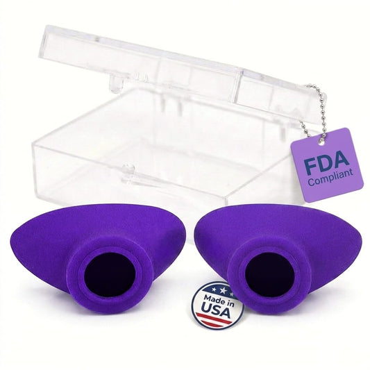 Super Sunnies Slim Flex Strapless FDA Compliant UV Eye Goggles - Purple Beauty and Personal Care Super Sunnies Default Title