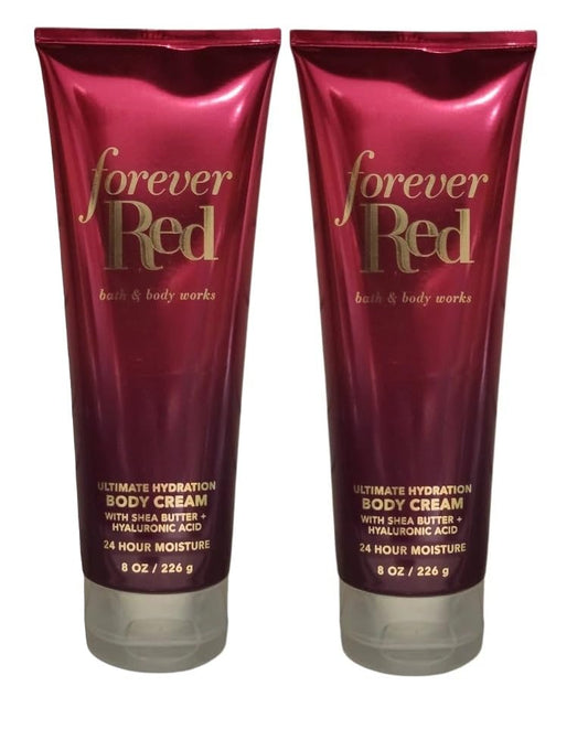 Bath & Body Works Forever Red Ultimate Hydration Body Cream 8 oz - Pack of 2 Beauty & Personal Care Bath & Body Works
