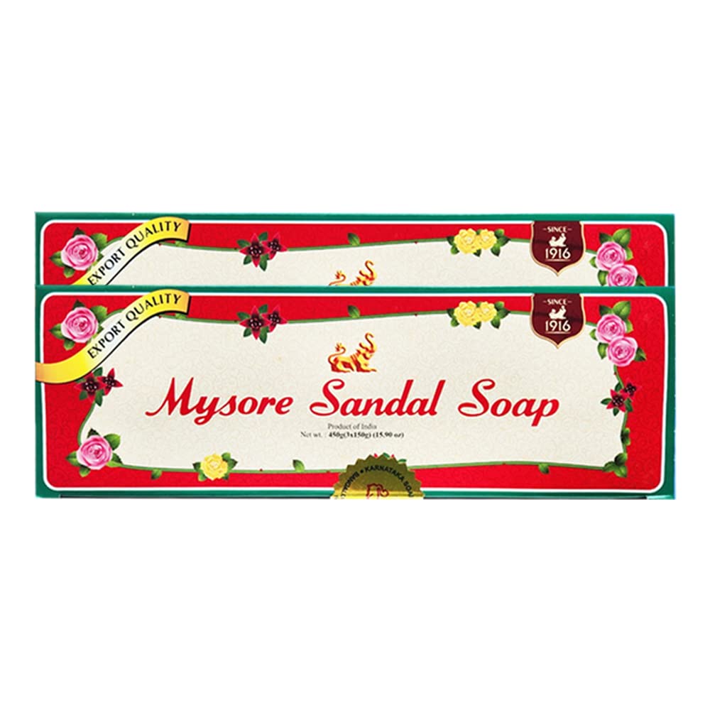 Mysore Sandalwood Soap 150gm - 6 ps (Pack of 2) Beauty & Personal Care Mysore Sandal