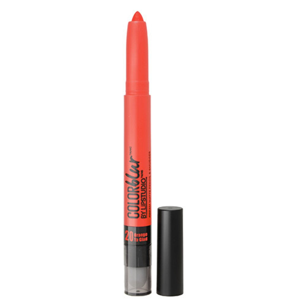 Maybelline New York Lip Studio COLORblur Matte Lipstick Pencil & Smudger, Orange Ya Glad, 0.04 oz. Beauty & Personal Care MAYBELLINE